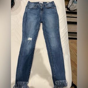 William Rast distressed skinny jeans, size 26